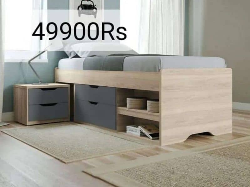 Single bed with drawers. . . 1
