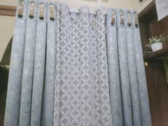 curtains urgent sale grey colour length 8ft