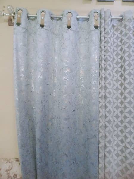 curtains urgent sale grey colour length 8ft 1