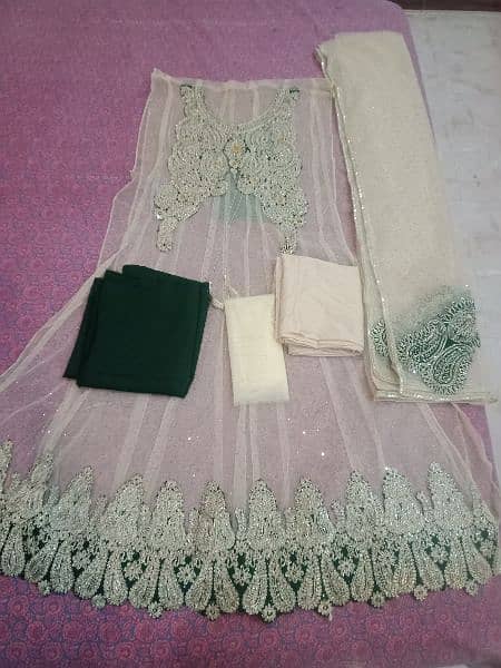 5 party wear unstitched dresses and 2 sareess 4
