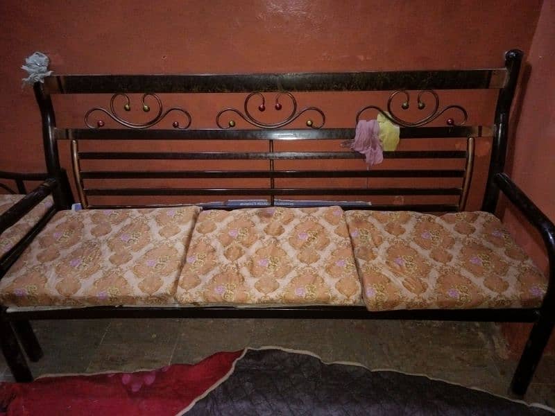 8 Seater Iron Sofa Set in Good Condition for Sell 4