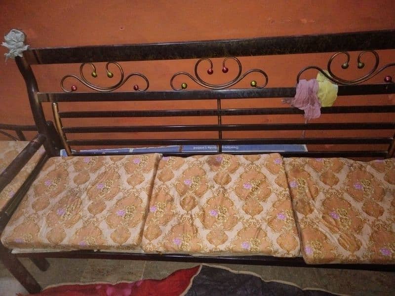 8 Seater Iron Sofa Set in Good Condition for Sell 0
