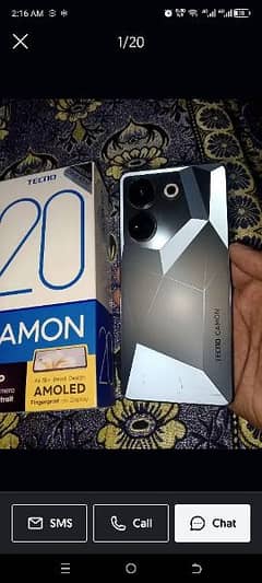 Tecno Camon 20  All Ok 4 Months Used 0