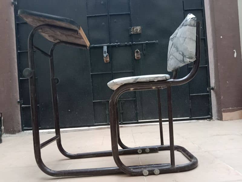 Steel Body Namaz Chair New Condition 2