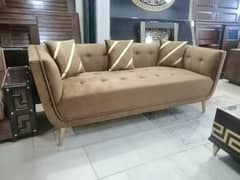 Brand new ship style sofa set six seated in a Hi Quality velvet fabric