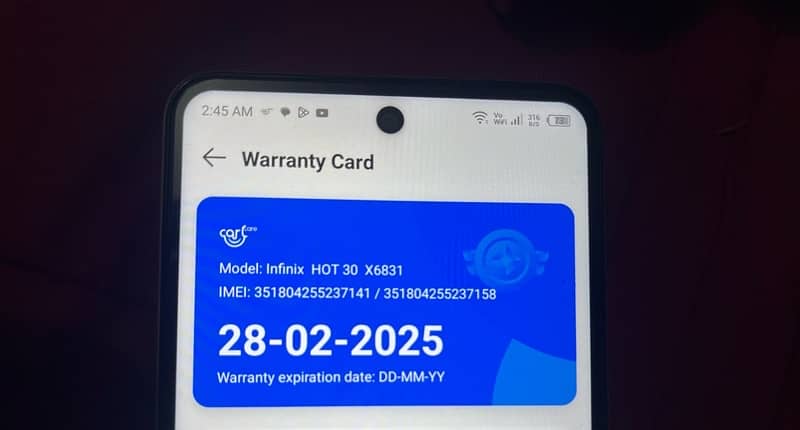 infinix hot 30 128 gb just open box in warranty 3