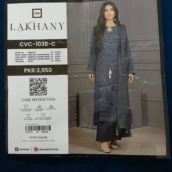 ladies Lakhany Cashmi Wool ladies suit 2