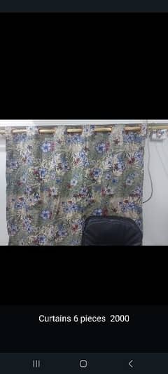 printed  curtains