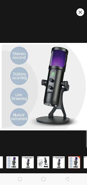 Rgb Mic Microphone for recording gaming videoss 0