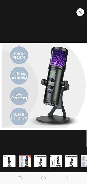 Rgb Mic Microphone for recording gaming videoss 4