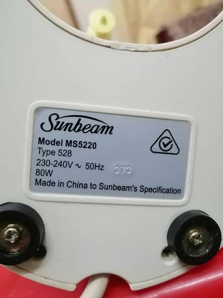 Sunbeam Electric Milk Shaker / Coffee Mixer, Imported 3