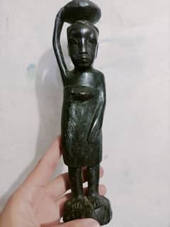 African Ebony wood statue handmade