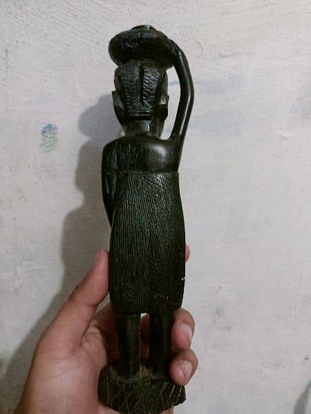 African Ebony wood statue handmade 1