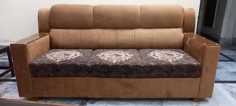sofa set 5 seater high quality velvet fabric with molty foam inside 0