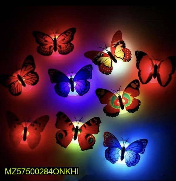 Led Butterfly  Night Light 6 PC's 3