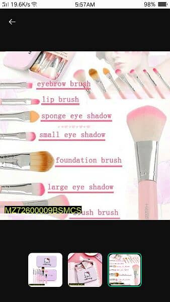 makeup brush set __*delivery  for available* 2