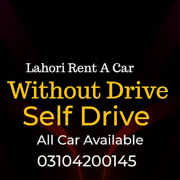 Without Driver Car Rental Service Self drive Rent A Car in Lahore 0