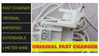 Android Fast Charger Imported. ORIGINAL (1 Meter Long Cable Extendable) 0