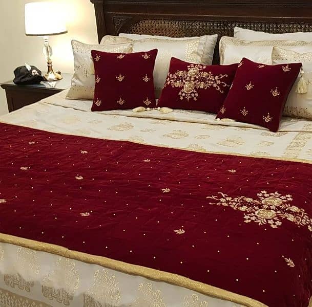 Fancy Bridal Bedsheet set 12 Pcs (luxury) 1