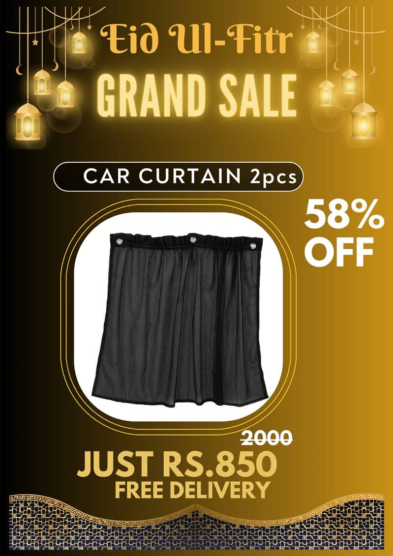 EID Offer car curtain and mobile holder and tail  Cars Accessories 0