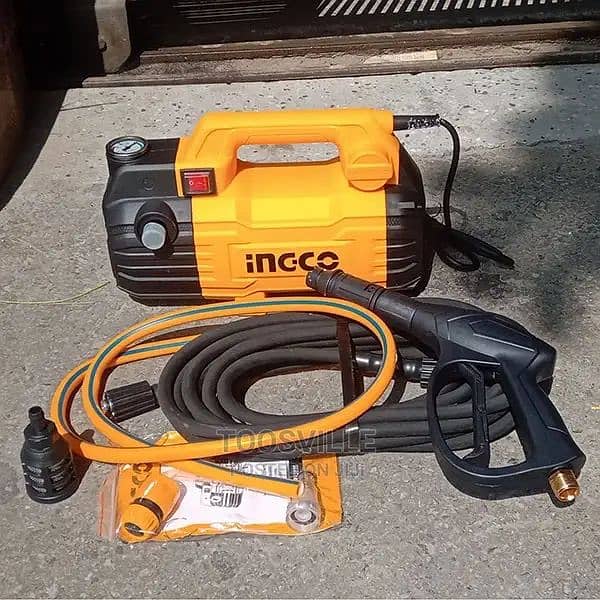 New) INGCO High Pressure Washer Cleaner - 100 Bar, Induction Motor 11