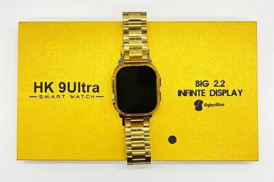 Eid sale offer HK9 Ultra Smart Watch Golden Edition With Additional 0