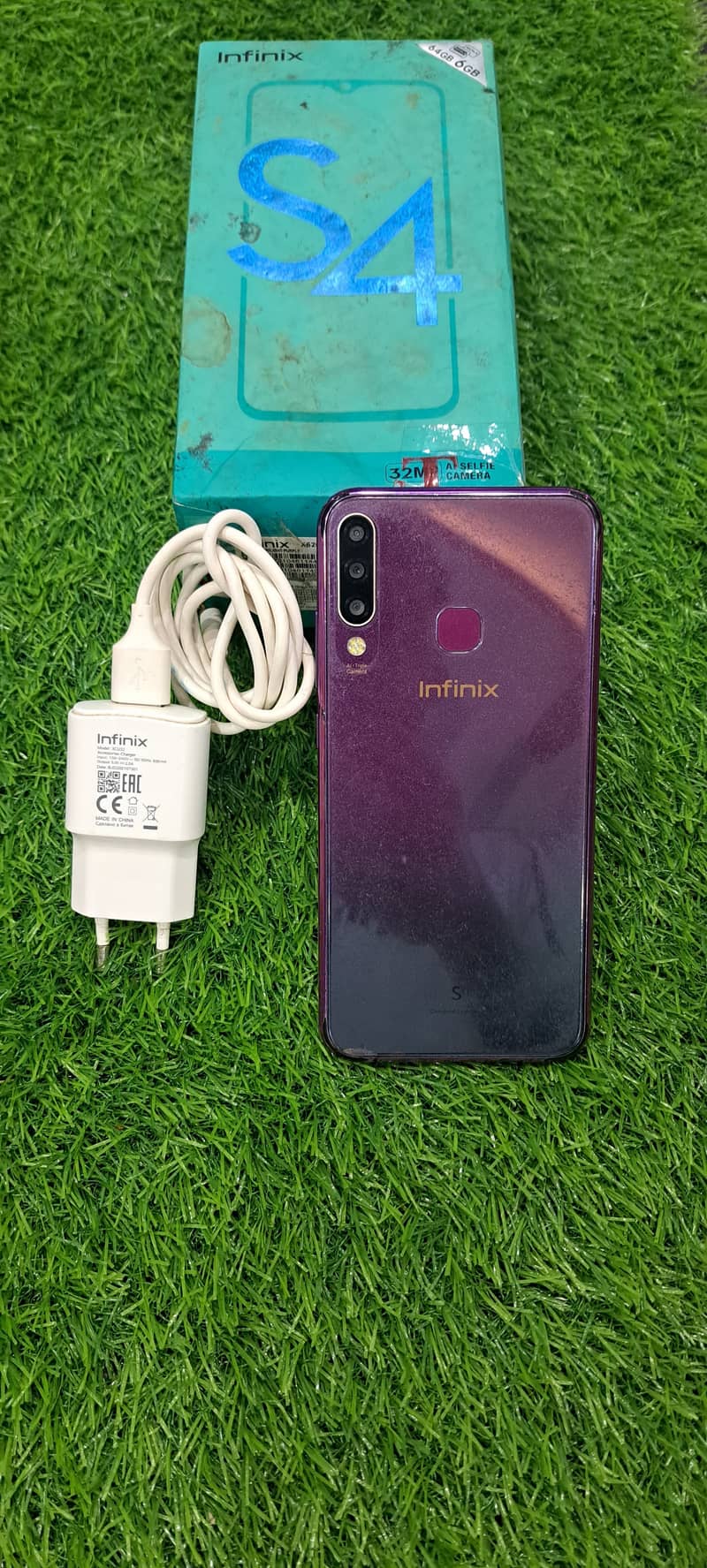 ‍Infinix S4 6/64 Complete box ,,Box Original charger Also Available 1