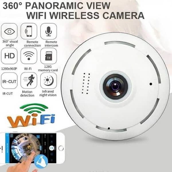 3D view 360 panoramic Wifi Security cctv Wireless Camera indoor v380 2