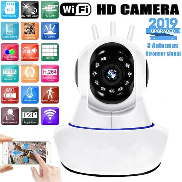 BIG EID offer Dual ptz bulb camera IP cctv wifi mini s06 clock camera 3