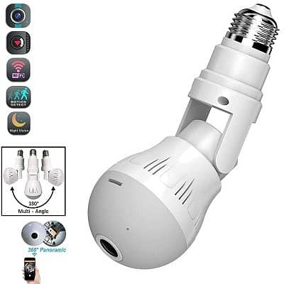 BIG EID offer Dual ptz bulb camera IP cctv wifi mini s06 clock camera 6