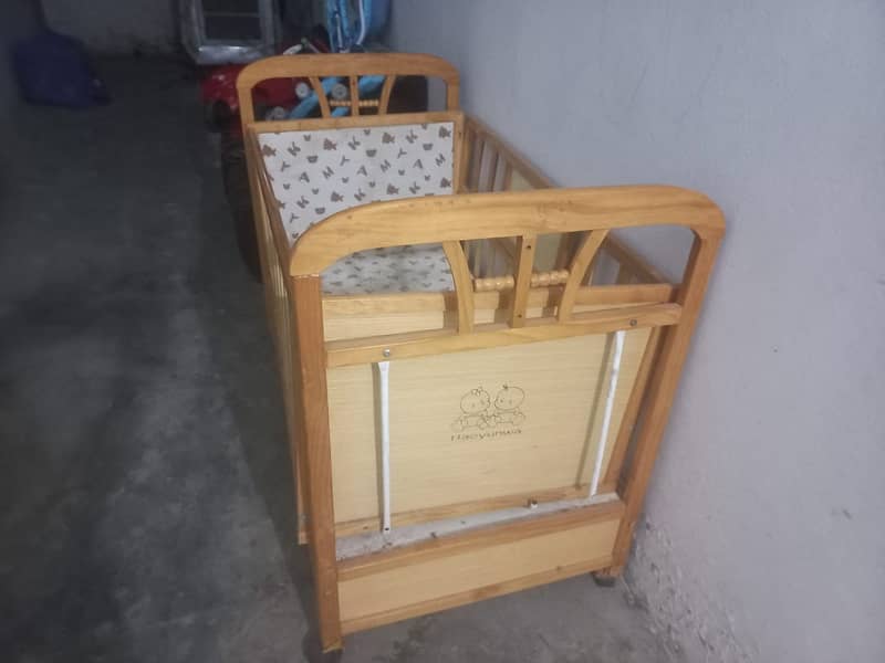Baby Wooden Cot | Baby Cot | Kids Bed | Kid Furniture |Baby swing cot 1