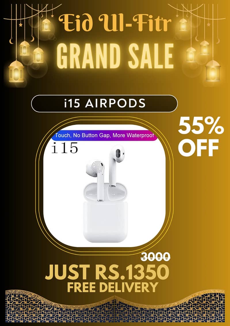 GRAND EID Sale Computer and mobile Headphone earphones airpods 1