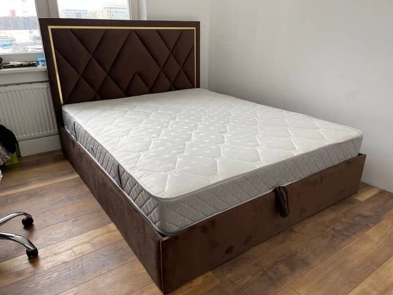 bed set/king size/double bed/with side tables/dressing table/mirror 5