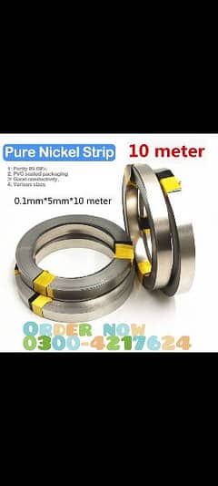 10m 18650 Li ion battery Nickel Sheet Plate Nickel Plated Steel