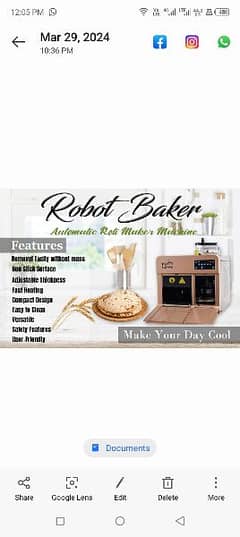 automatic chapati making machine robot baker