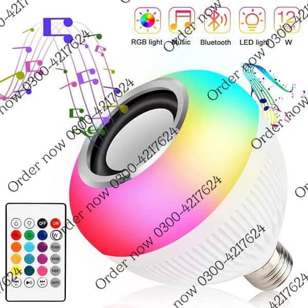 LED Bluetooth Lamp Smart Bulb E27 12W Bluetooth Speaker Music Bu 1