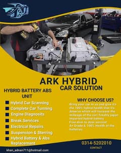 Toyota Prius, Aqua, Axio Hybrid battery. Hybrids batteries and ABS.