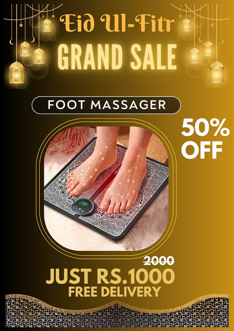 EID OFFER Foot Massager Pad Mat more slim belt and M5 band 0