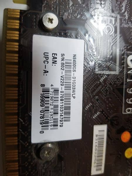 MSI GeForce Gamming Card 8400 Ddr3 1Gb for Pubg 8