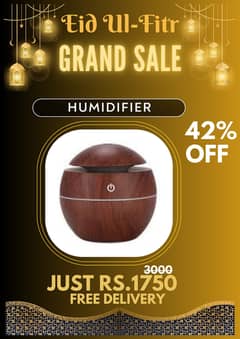 Grand eid offer Mini Aroma Humidifier Air Freshener RGB LIGHTS