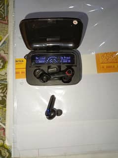 M25 high sounds and bass earbuds with powerbank ans torch
