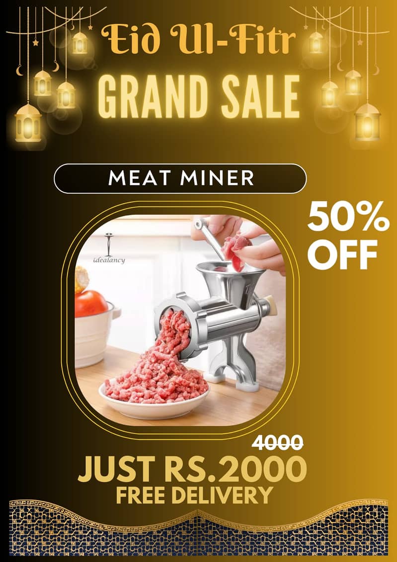 Grand Eid sale meat mincer vegetable cutter and 10 in 1 copper slicer 3