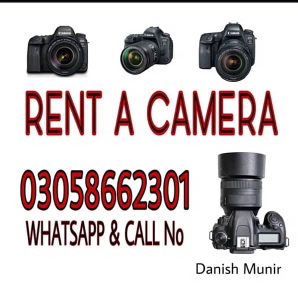 DSLR CAMERA FOR RENT,RENT A CAMERA,DSLR CAMERA ON RENT 0