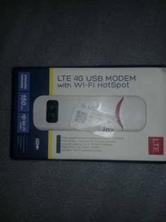 LTE 4G USB MODEM WITH Wi-Fi Hotspot