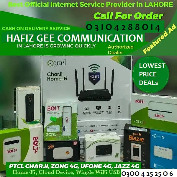 ptcl charji Ptcl Charji Homefi Jazz Zong mbb devices & lan port router 1