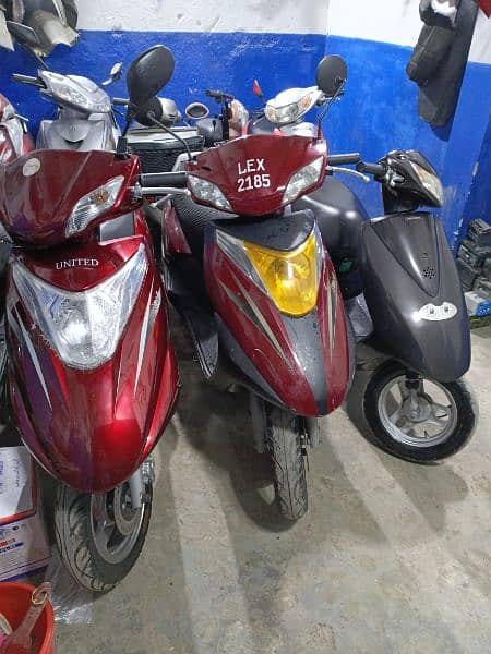 united scooty and 49cc japanese scooty #0300 4142432# 19
