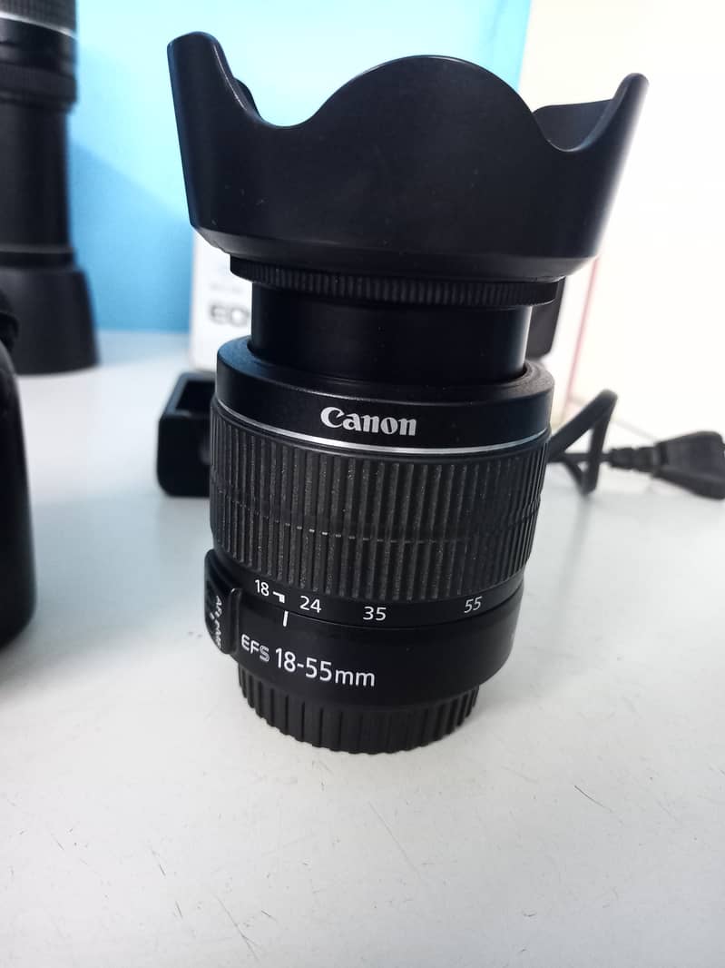 Canon EOS 1300D DSLR CAMERA (wifi/NFC ), lens; 18-55 & 75-300 4