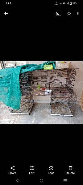 folding cages with tray 8