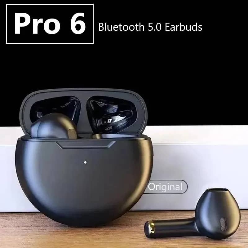 Pro 6 Wireless bud Bluetooth Airport Headfree Earbud Android & iphone 0