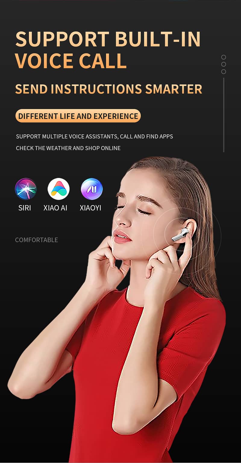 Pro 6 Wireless bud Bluetooth Airport Headfree Earbud Android & iphone 6